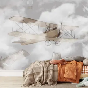 Papier peint - Biplane