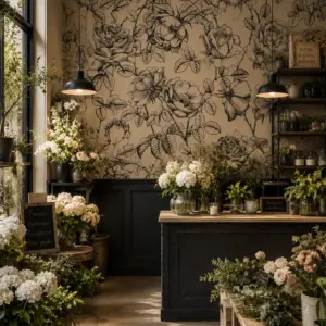 Papier peint - Black Baccara