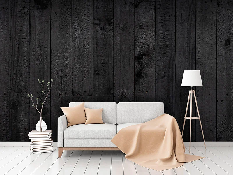 Papier peint - Black Wood