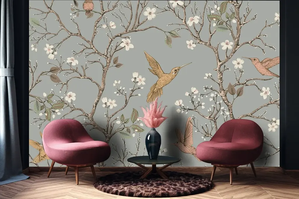 Papier peint - Colibris