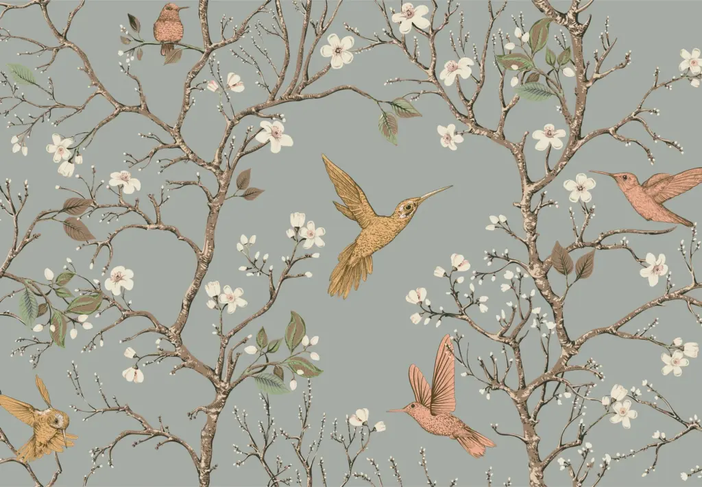 Papier peint - Colibris