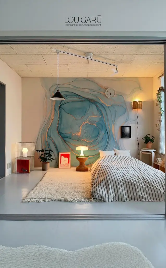 Papier peint - Golden Blur