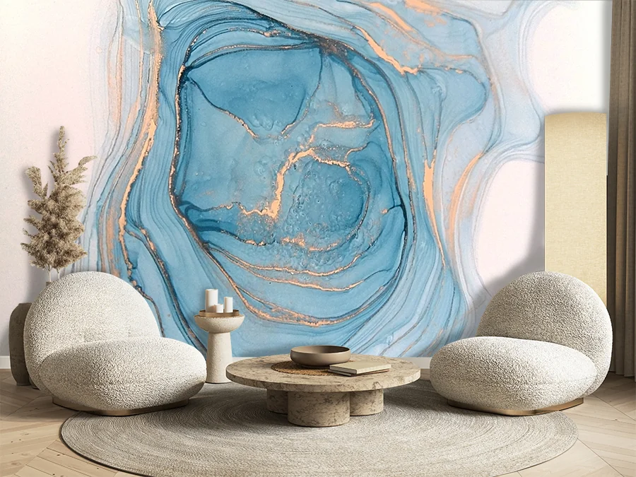 Papier peint - Golden Blur