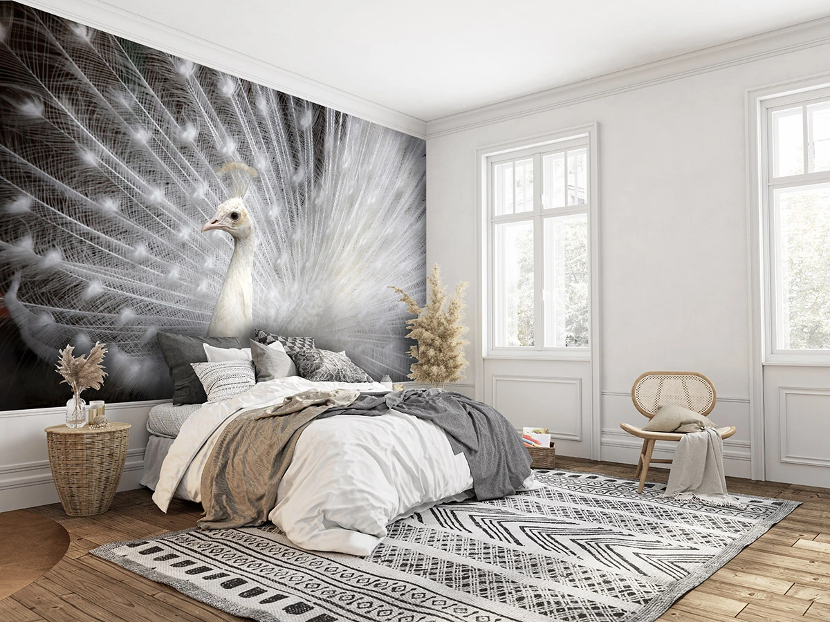 Papier peint - Léon Blanc