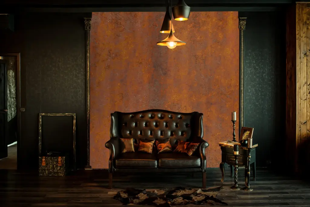 Papier peint - Métal rouillé