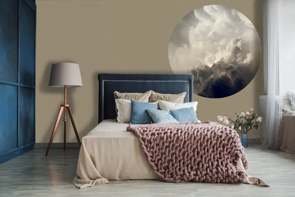 Papier peint - Nuées beige