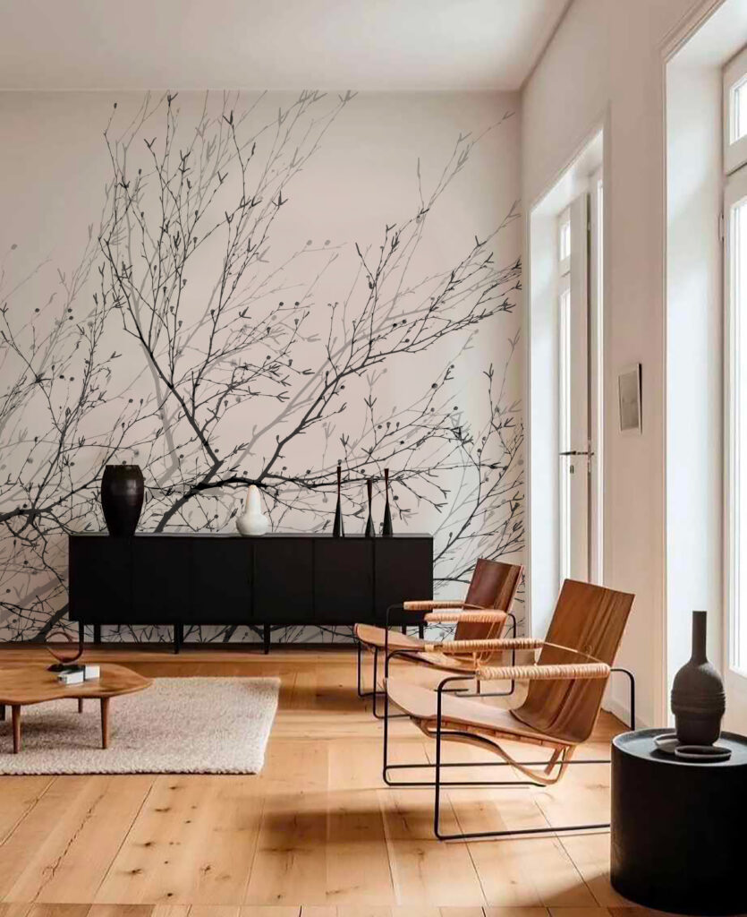 Papier peint - Arbre à boules