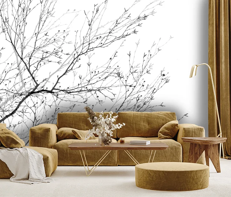 Papier peint - Arbre à boules