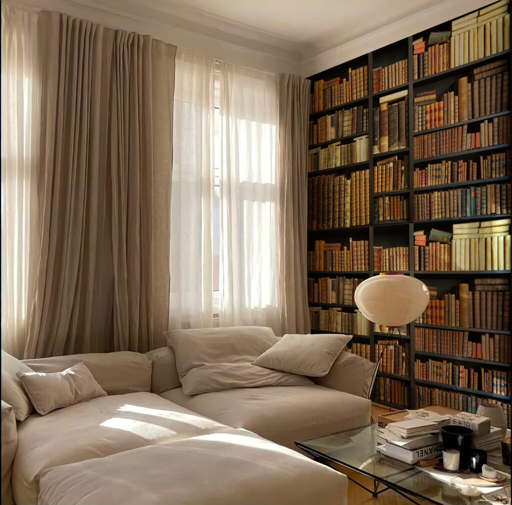 Papier peint - Bibliothèque