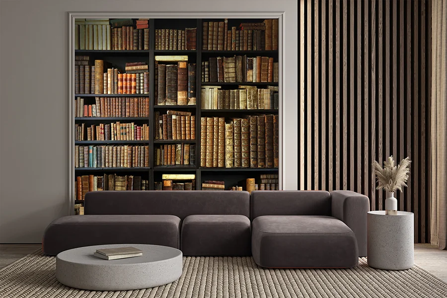 Papier peint - Bibliothèque