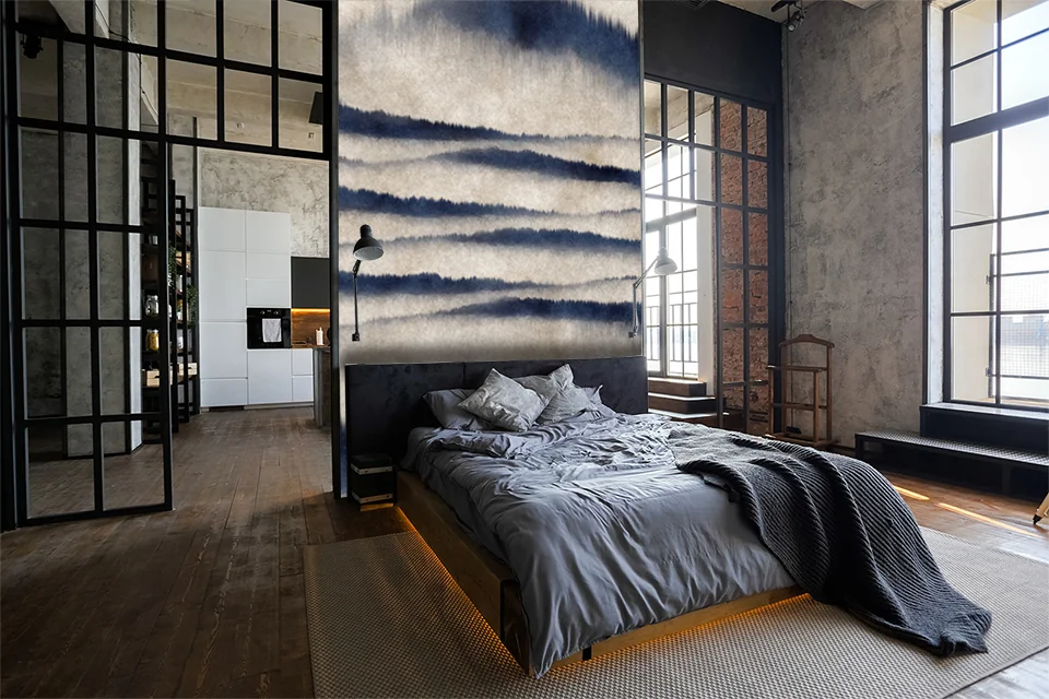 Papier peint - Blue Lines