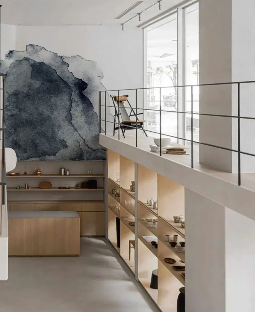 Papier peint - Blue Watercolor