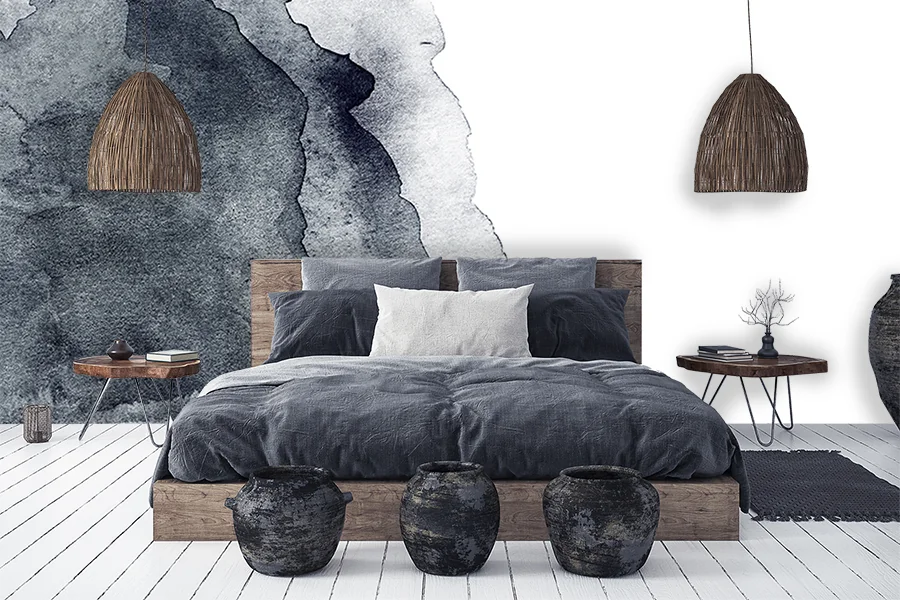 Papier peint - Blue Watercolor