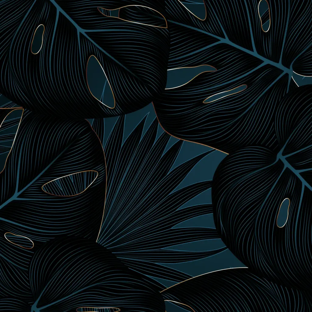 Papier peint - Jungle blue