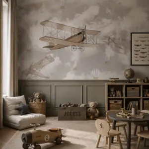 Papier peint - Biplane