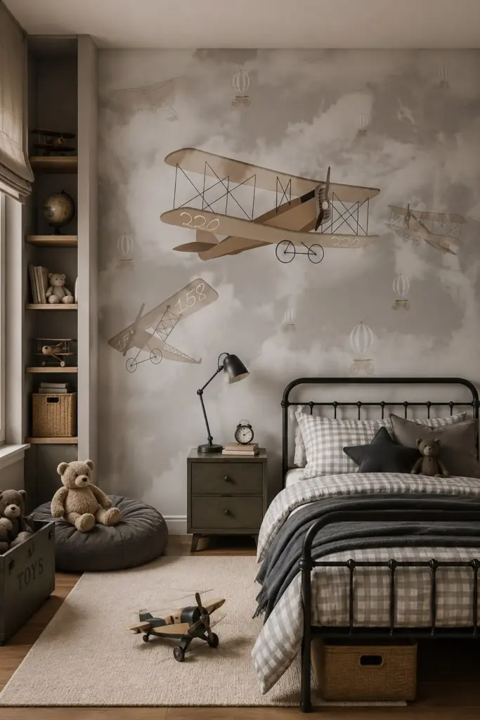 Papier peint - Biplane